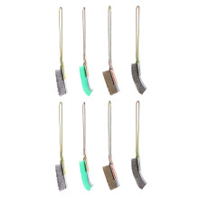 24 Pcs Stainless Steel Handle Wire Burnishing Brushes Assorted Color