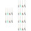 24 Pcs Stainless Steel Handle Wire Burnishing Brushes Assorted Color 6