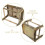 Banc En Pour Jardin Intérieur Extérieur Bureau 9