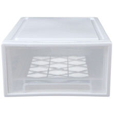 2 Pcs Plastic Storage Box Drawer Style Underwear Container White