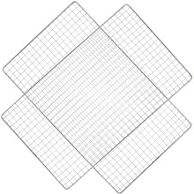 4 Pcs Stainless Steel Barbecue Mesh Nets For Outdoor Bbq And Camping