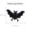 3 Sets 50Pcs Halloween Bat Finger Rings Luminous 3