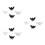 3 Sets 50Pcs Halloween Bat Finger Rings Luminous 8