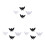 3 Sets 50Pcs Halloween Bat Finger Rings Luminous 7