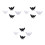 3 Sets 50Pcs Halloween Bat Finger Rings Luminous 9