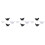 3 Sets 50Pcs Halloween Bat Finger Rings Luminous 5