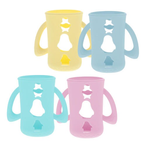 4Pcs Baby Bottle Covers Protective Cases Mixed Colors 2