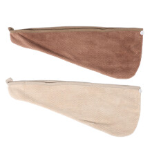 2Pcs Water Absorbent Hair Drying Cap Quick Dry Bath Head Wrap