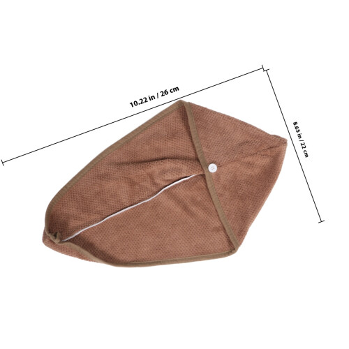2Pcs Water Absorbent Hair Drying Cap Quick Dry Bath Head Wrap 1