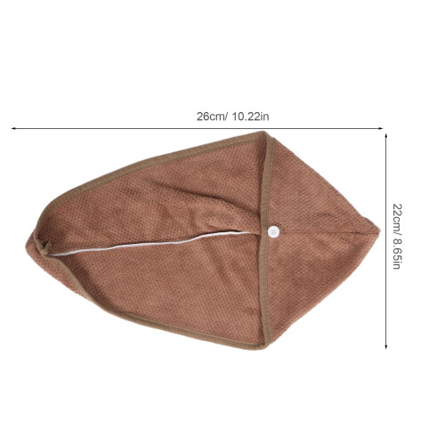 2Pcs Water Absorbent Hair Drying Cap Quick Dry Bath Head Wrap 2
