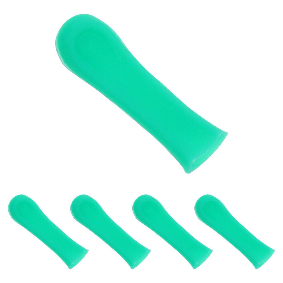 Inoomp Green 5Pcs Silicone Ear Spoon Tips Replacement For