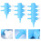 3Pcs Aquarium Distributor Fish Tank Oxygen Pump Air Splitter 5