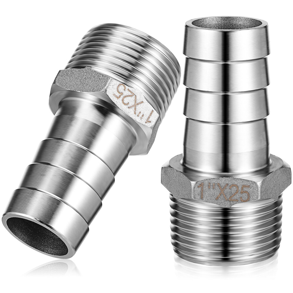 2Pcs Hose Barb Fittings Air Hose Coupler For Plumbing Repairs 3353035143004