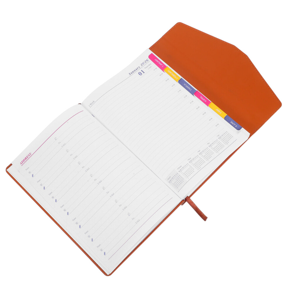 Daily Planner 365 Pages 2026 Thick Paper Prevents Ink Bleed Modern Style-image-OPC-PKX2MZV-NEW
