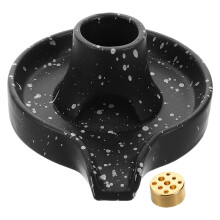 2Pcs Ceramic Candle Holder With Wood Rod For Tea Light And Incense