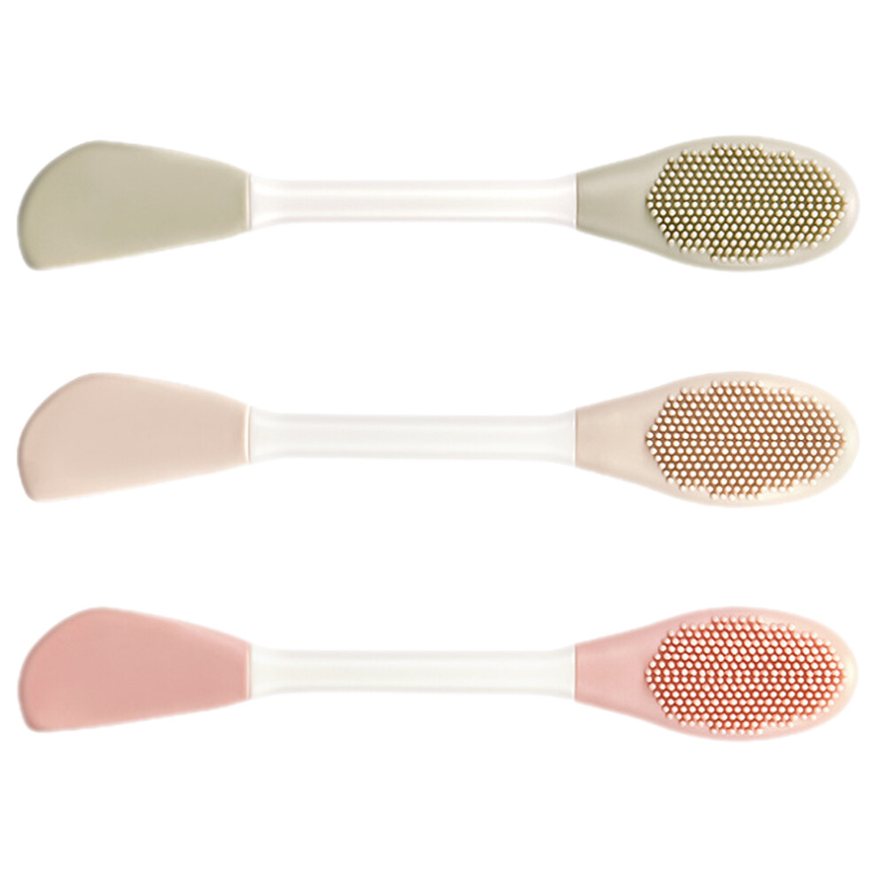 Iplusmile 6 Pcs Silicone Mask Applicators End Face Scrubber Facial Brush Tool