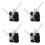 4 Sets Clock Mechanism Replacement DIY Long Shaft Motor Kit 8