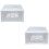 2 Pcs Plastic Storage Box Drawer Style Underwear Container White 6