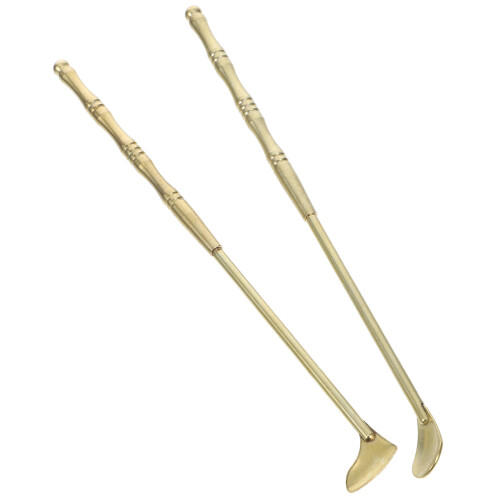 2Pcs Brass Incense Tool Kit Copper Spoon for Indoor Incense Use
