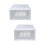 2 Pcs Plastic Storage Box Drawer Style Underwear Container White 7