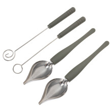 4Pcs Chocolate Dipping Tool Cheese Fondue Sauce Painting Scoops