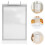 Multi-Page Flip Acrylic Sign Holder For Tabletop Display A6 9