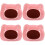 4Pcs Ceramic Hamster Hideout Hut Sleeping Bed Supplies 7