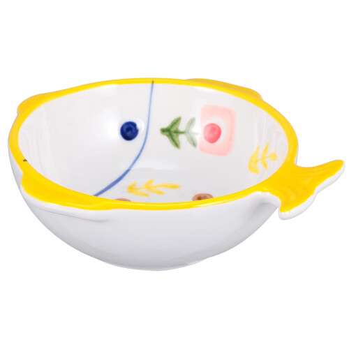 Adorable Fish Shape Ceramic Cat Feeder And Drinking Bowl 1