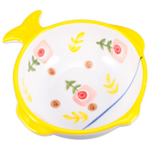 Adorable Fish Shape Ceramic Cat Feeder And Drinking Bowl