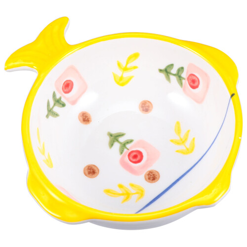 Adorable Fish Shape Ceramic Cat Feeder And Drinking Bowl