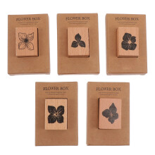 5Pcs Wooden Journal Stamps For Diy Scrapbook And Card Making