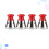 4Pcs Universal Pressure Cooker Steam Jigger Replacement Set Red 2