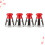 4Pcs Universal Pressure Cooker Steam Jigger Replacement Set Red 3