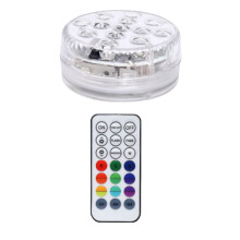 1Set Remote Controlled Submersible LED Lamp Durable White for Pool