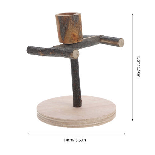 Portable Parrot Play Stand With Feeding Cup For Training And Play 1