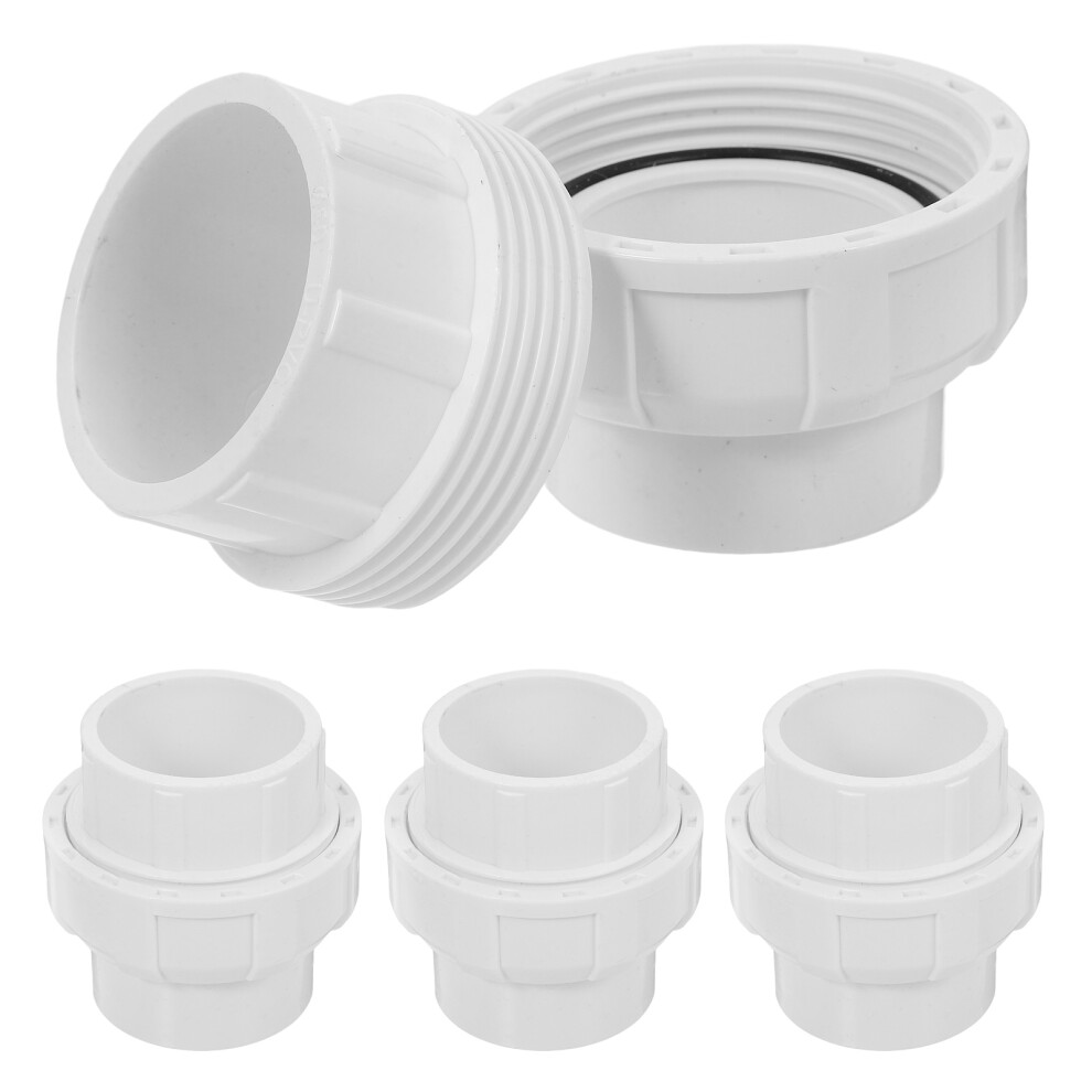 4Pcs Plastic Socket Union Coupling Pipe Fitting For Pool Vacuum Hose 3352901683453