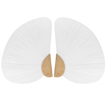 2Pcs Graffiti Fans Blank Diy Paper Painting Unfinished