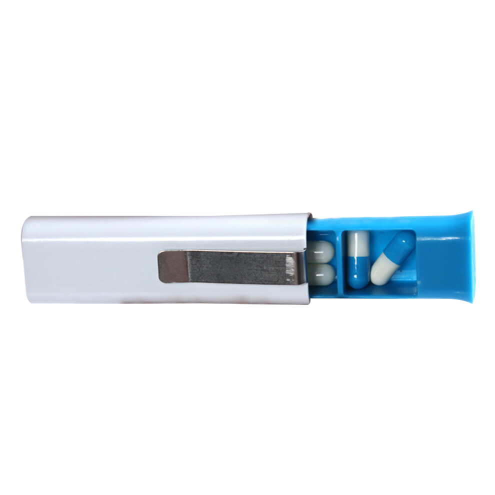 Ohphcall Travel Pill Box With Clip For Medication Storage And Reminder