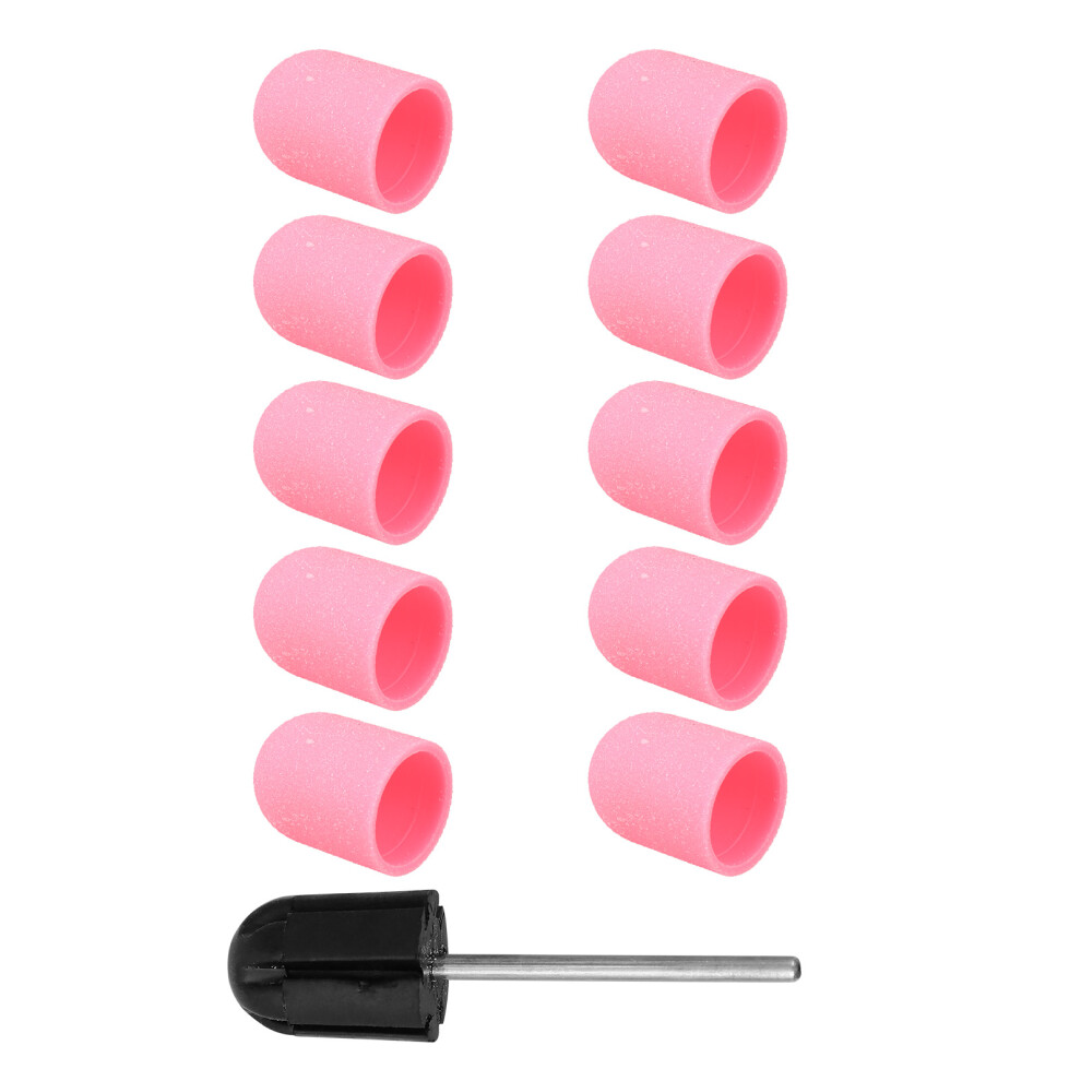 Iplusmile 20 Pcs Nail Art Polishing Sanding Caps With Grinding