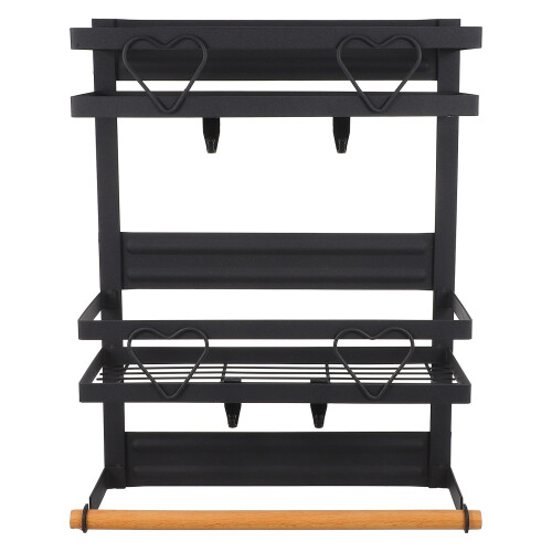 1 Pc Double-Layer Refrigerator Side Storage Rack For Home