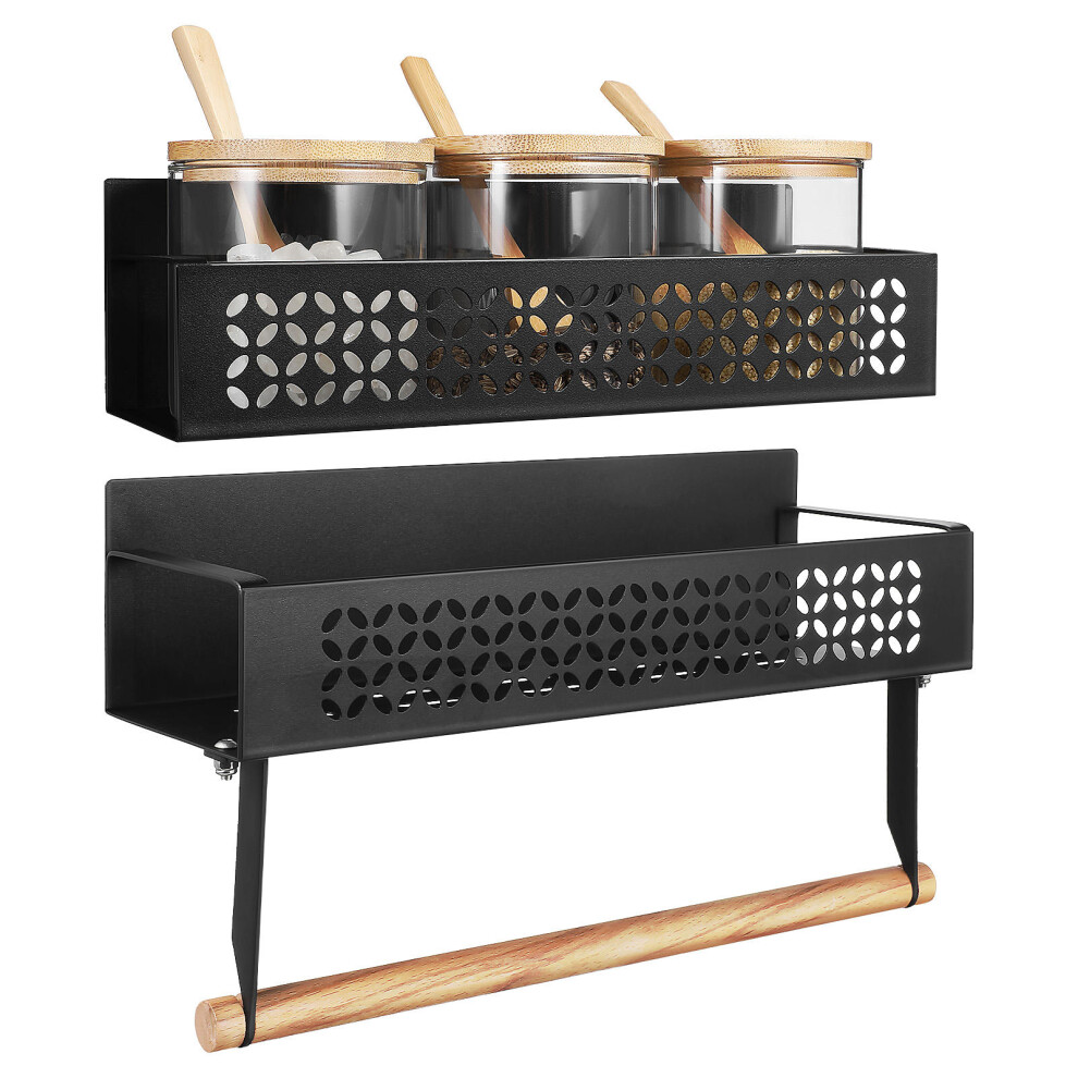 2 Pcs Magnetic Spice Racks For Refrigerator Metal Fridge Organizer-image-OPC-PKX2Q2B-NEW
