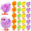 24Pcs Easter Chicks Mini Colorful Plush Fuzzy Decoration 1