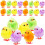 24Pcs Easter Chicks Mini Colorful Plush Fuzzy Decoration 2