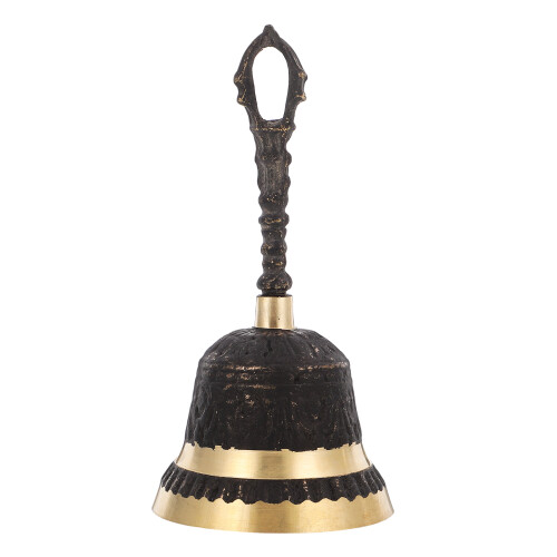 Retro Hand Cranked Bell For Hotel Restaurant Classroom Craft Use