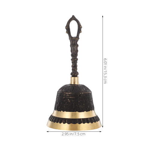 Retro Hand Cranked Bell For Hotel Restaurant Classroom Craft Use 2