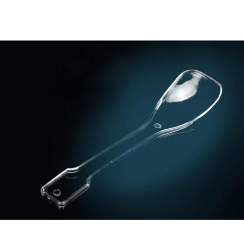 100 Pcs Transparent Plastic Spoons For Ice Cream Dessert 1