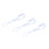 100 Pcs Transparent Plastic Spoons For Ice Cream Dessert 1