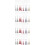 4 Sets Clear Acrylic Bookmarks Blank DIY With Tassels 10