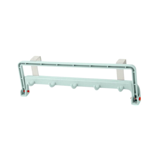 2 Pezzi Appendiabiti Pieghevole in Acciaio e ABS