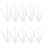 40 Sets Wear-Resistant Plastic Clock Hands Elegant Home Supply 1